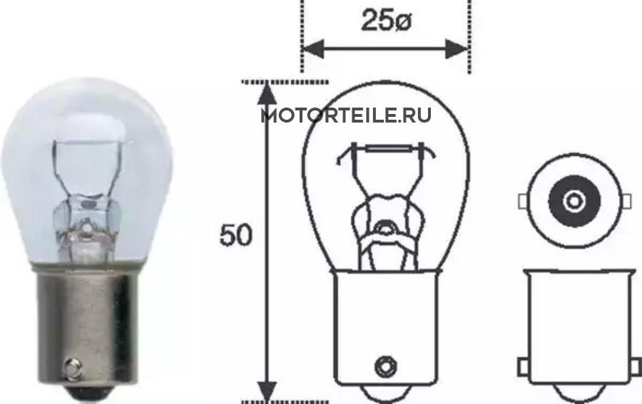 Лампа P21W 12V [standart] min 10