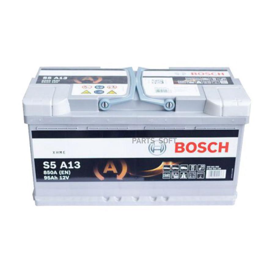 Аккумулятор bosch. Аккумулятор Bosch s5 AGM 95 Ah. Аккумуляторная батарея s5 AGM [12v 95ah 850a b13] 0092s60130. Bosch 0092s5a130 s5 AGM. Аккумуляторная батарея 95ah Bosch s5 AGM 12v 95ah 850a ETN 0(R+) b13 353x175x190mm 25.92k.