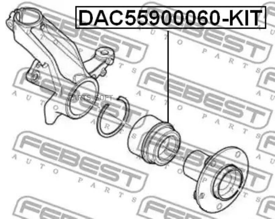 Купить комплект подшипника ступицы колеса SCT Germany SCP 962, цены в  Москве на Мегамаркет
