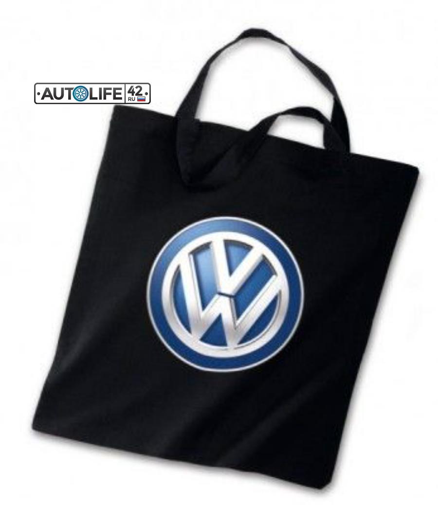 Хлопковая сумка с ручками Volkswagen Logo Cotton Bag Black