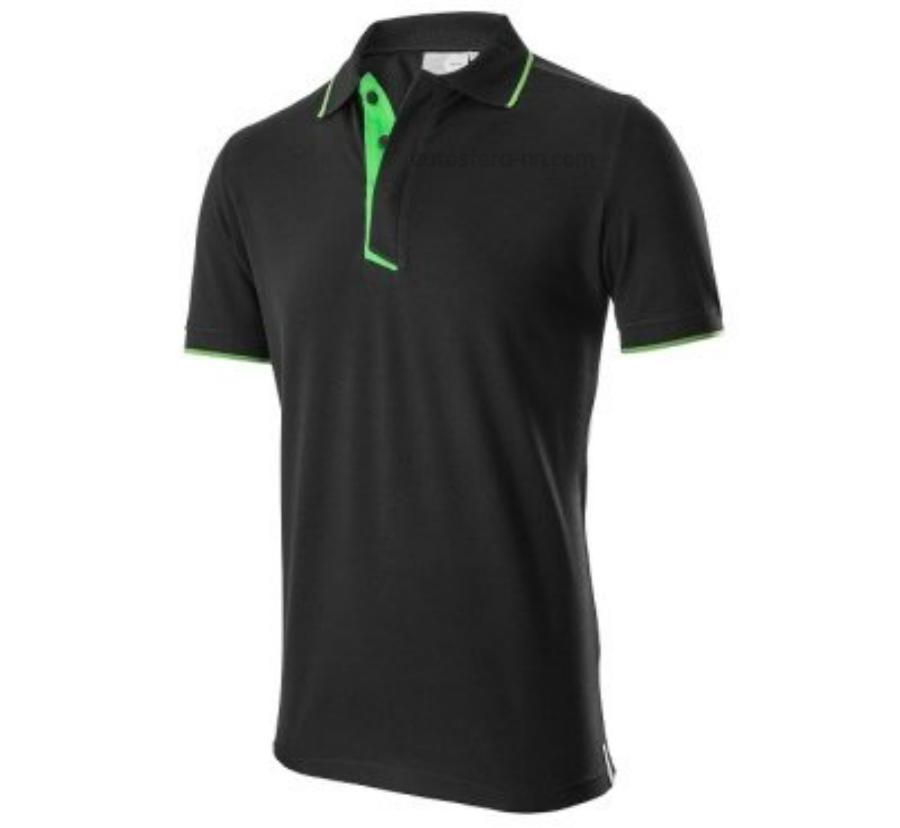 Мужская рубашка-поло Skoda Polo Shirt Mens Essential Collection Black/Green