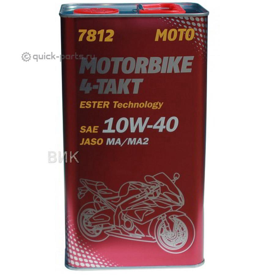 Масло моторное синтетическое 4-Takt Motorbike 10W-40, 1л